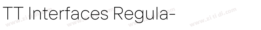 TT Interfaces Regula字体转换